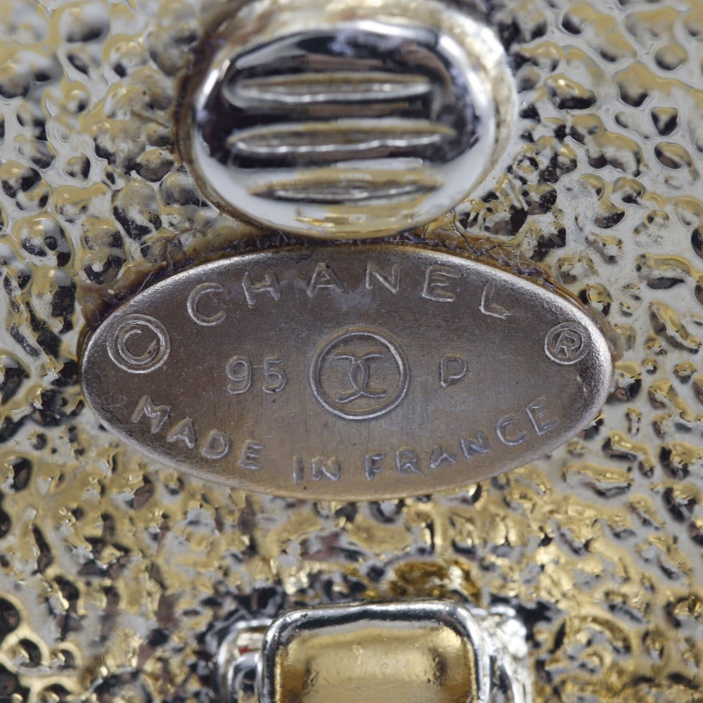 CHANEL Earring Plated Gold gold vintage COCO Mark Women Used Authentic