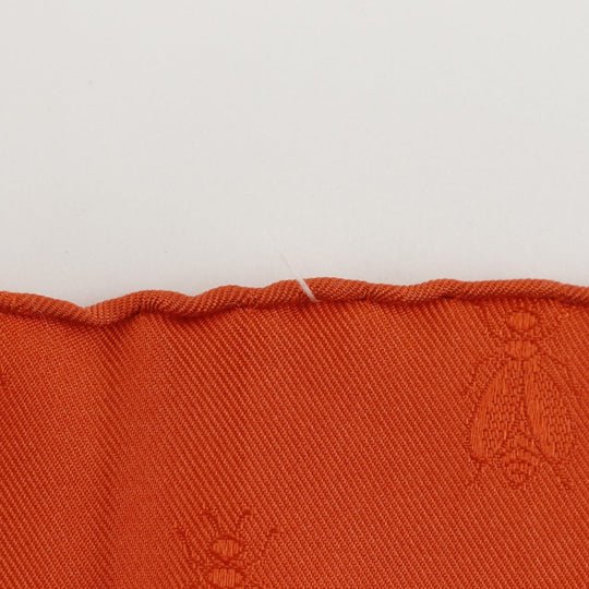 HERMES scarf silk White / orange Napoleon NAPOLEON Carre90 Women Used Authentic