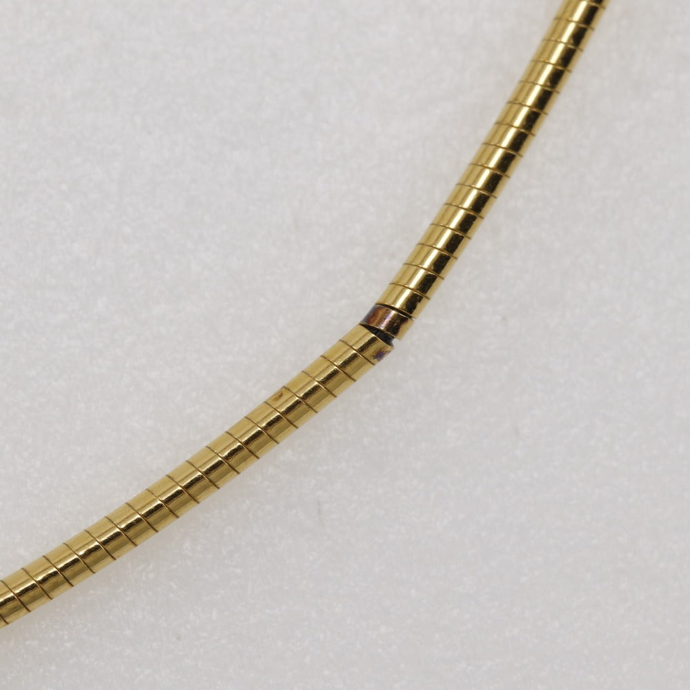 HERMES Necklace Silver925 Gold / orange wire Pop H Women Used Authentic