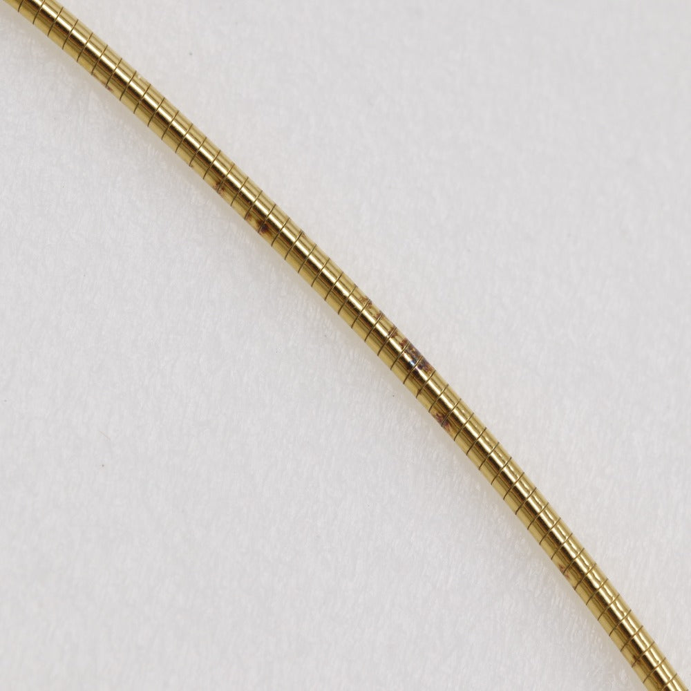 HERMES Necklace Silver925 Gold / orange wire Pop H Women Used Authentic