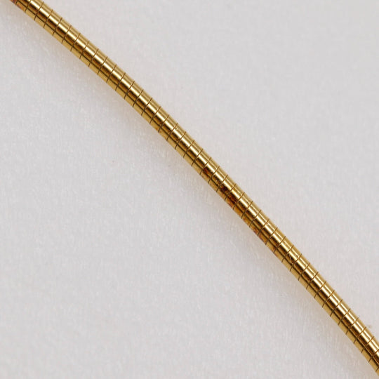 HERMES Necklace Silver925 Gold / orange wire Pop H Women Used Authentic