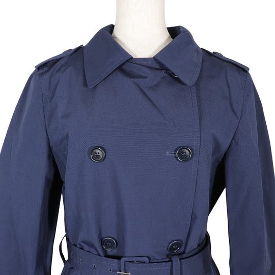 PRADA trench coat 29Y278 Cotton, Polyester Navy blue Women 38 Used Authentic