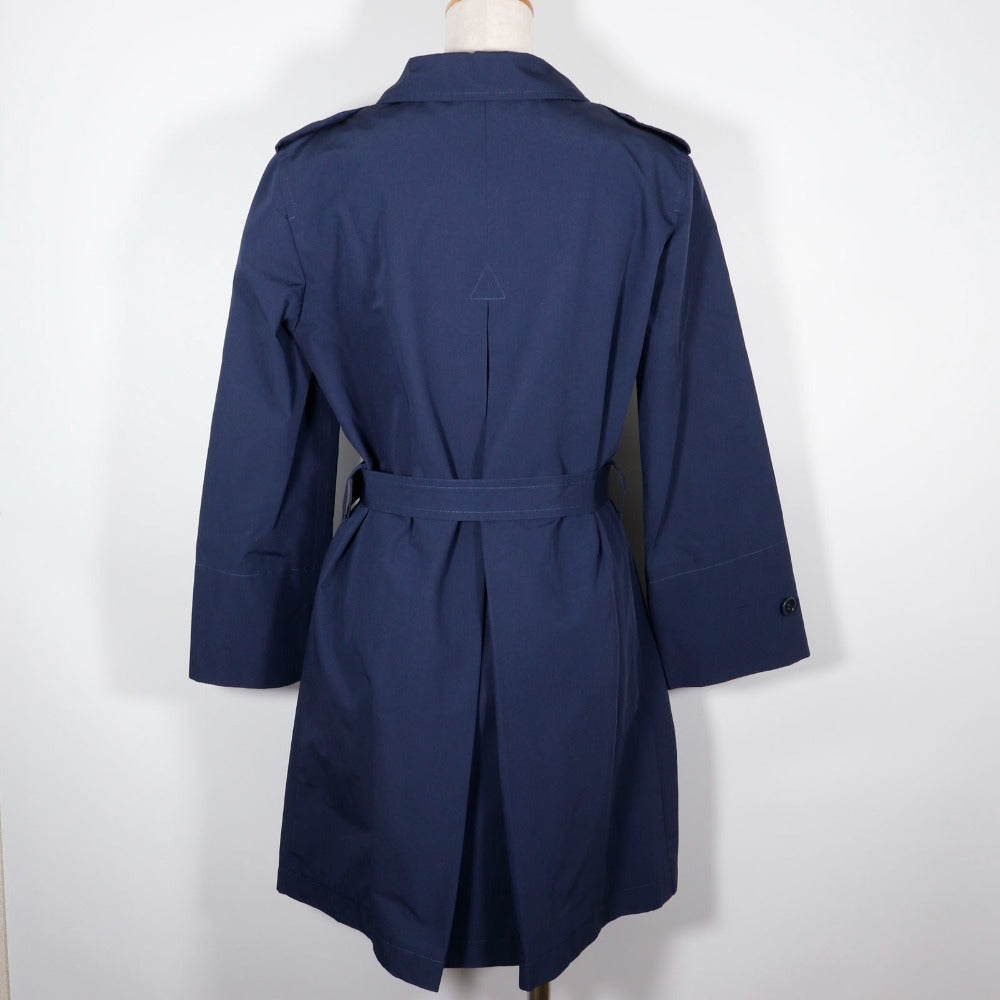 PRADA trench coat 29Y278 Cotton, Polyester Navy blue Women 38 Used Authentic