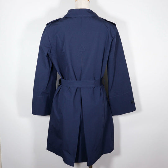 PRADA trench coat 29Y278 Cotton, Polyester Navy blue Women 38 Used Authentic