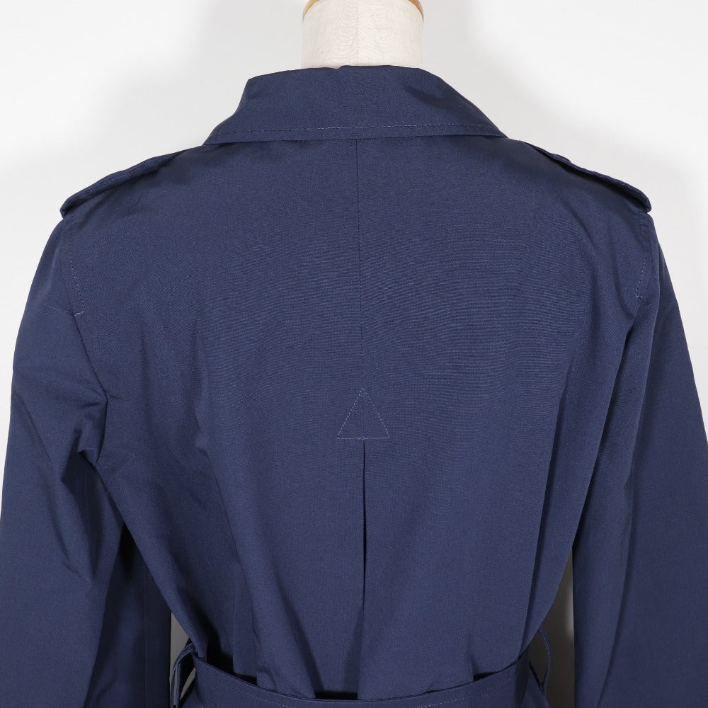 PRADA trench coat 29Y278 Cotton, Polyester Navy blue Women 38 Used Authentic