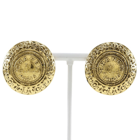 CHANEL Earring Plated Gold gold vintage 31 RUE CAMBON COCO Mark Women Used Authentic