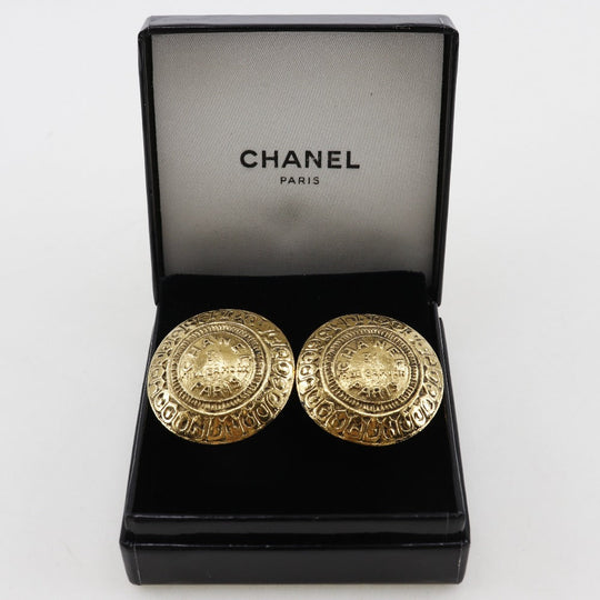 CHANEL Earring Plated Gold gold vintage 31 RUE CAMBON COCO Mark Women Used Authentic