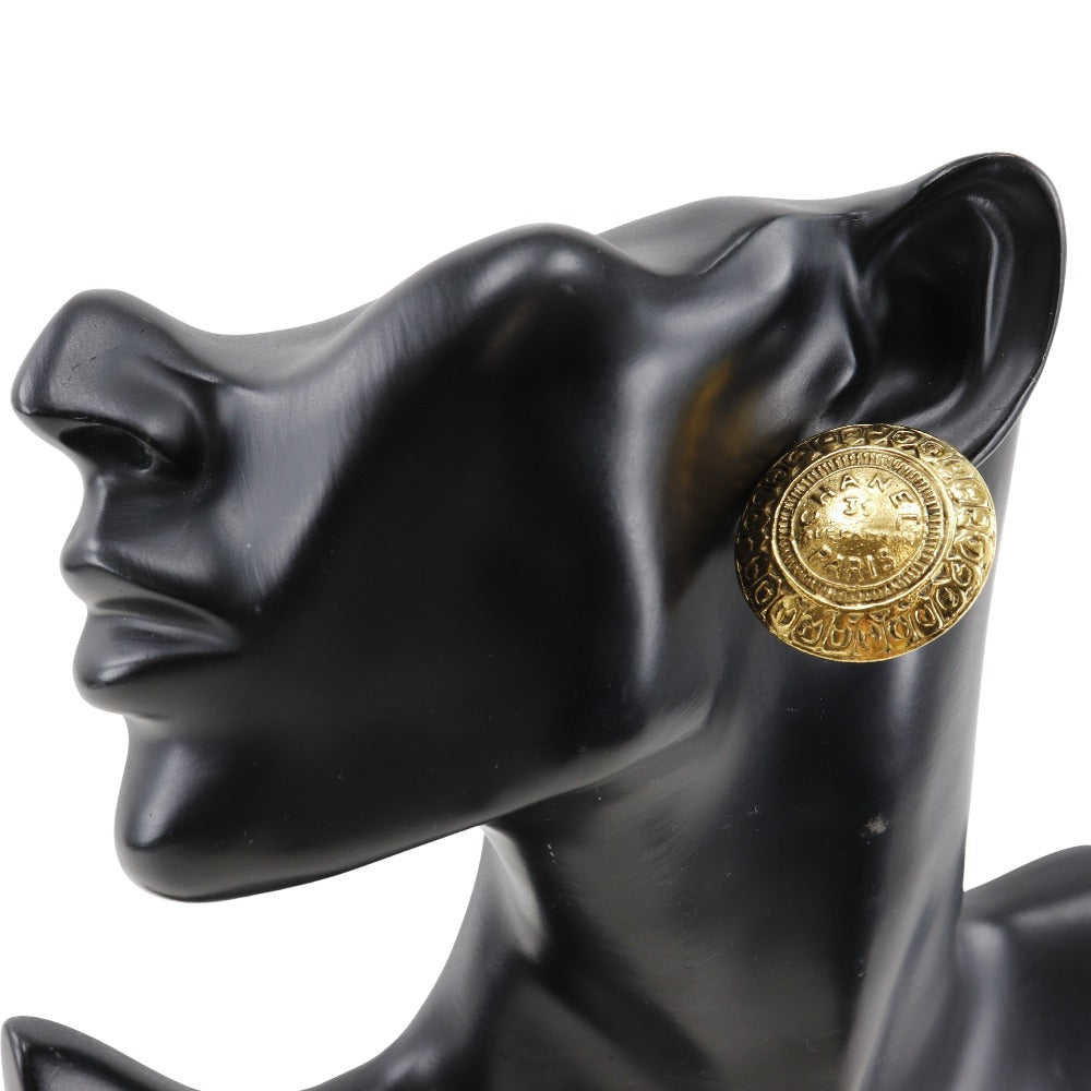 CHANEL Earring Plated Gold gold vintage 31 RUE CAMBON COCO Mark Women Used Authentic