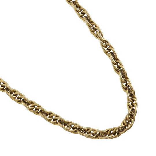 CHANEL Necklace Plated Gold gold vintage Long chain Women Used Authentic