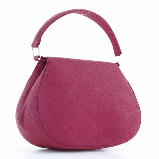 CHANEL Handbag cotton pink Party bag Mini Coco Handle Women Used Authentic