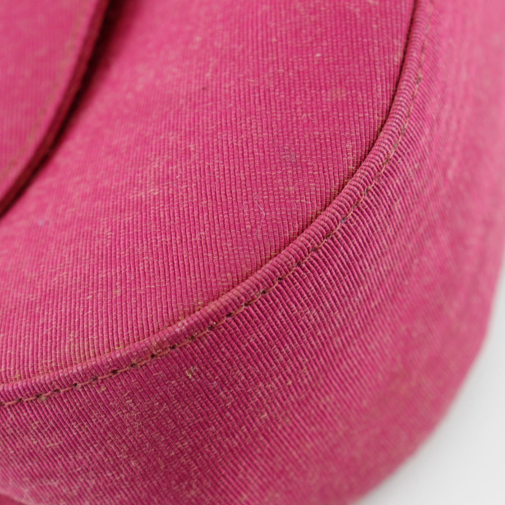CHANEL Handbag cotton pink Party bag Mini Coco Handle Women Used Authentic