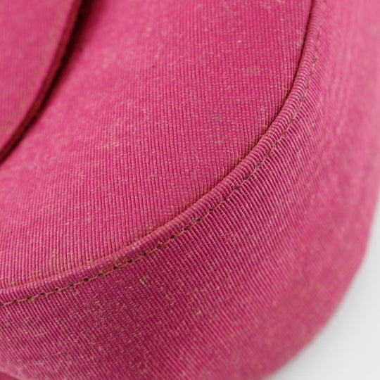CHANEL Handbag cotton pink Party bag Mini Coco Handle Women Used Authentic