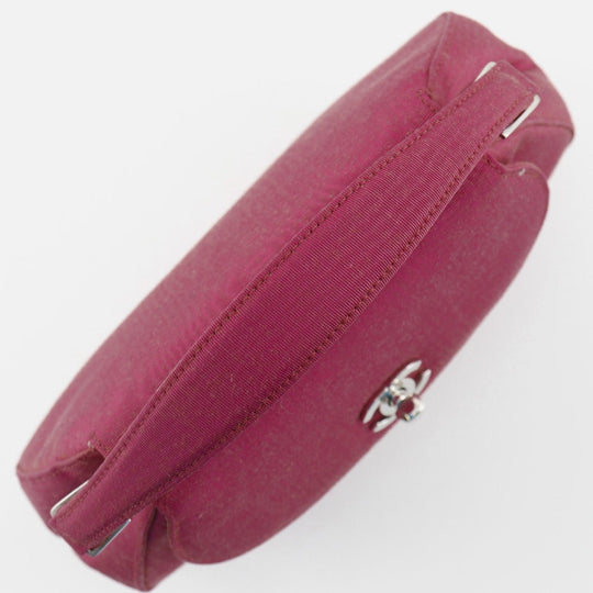 CHANEL Handbag cotton pink Party bag Mini Coco Handle Women Used Authentic