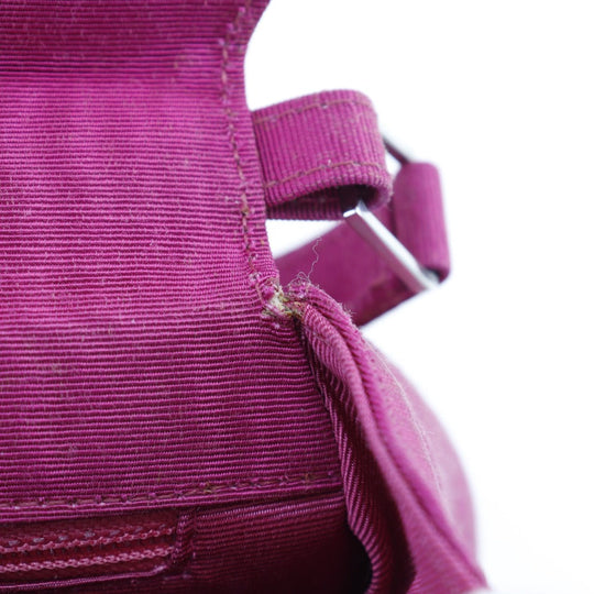 CHANEL Handbag cotton pink Party bag Mini Coco Handle Women Used Authentic