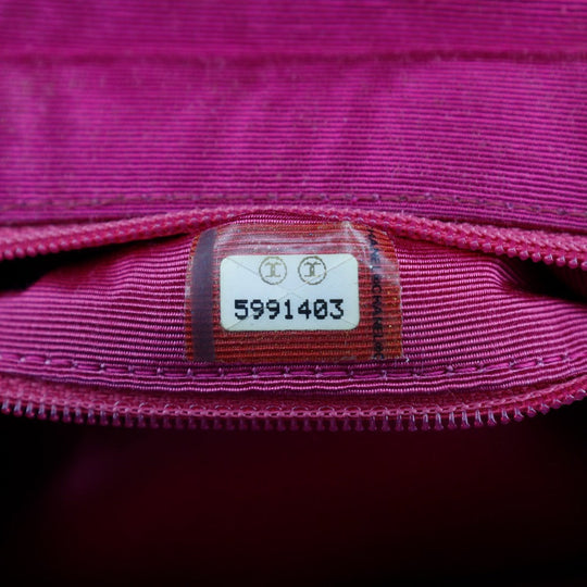 CHANEL Handbag cotton pink Party bag Mini Coco Handle Women Used Authentic