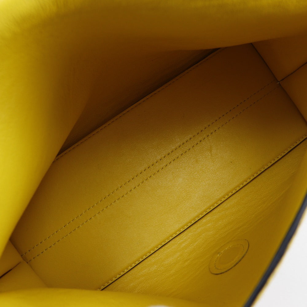LOEWE Shoulder Bag Calfskin yellow ChainShoulder Repeat anagram Avenue Women Used Authentic