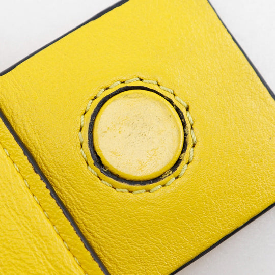 LOEWE Shoulder Bag Calfskin yellow ChainShoulder Repeat anagram Avenue Women Used Authentic