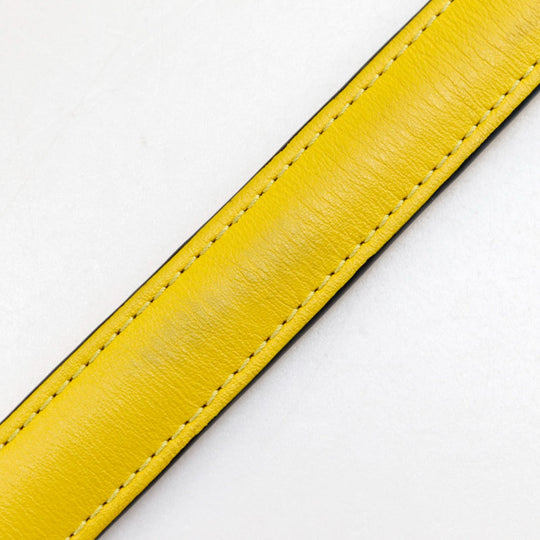 LOEWE Shoulder Bag Calfskin yellow ChainShoulder Repeat anagram Avenue Women Used Authentic
