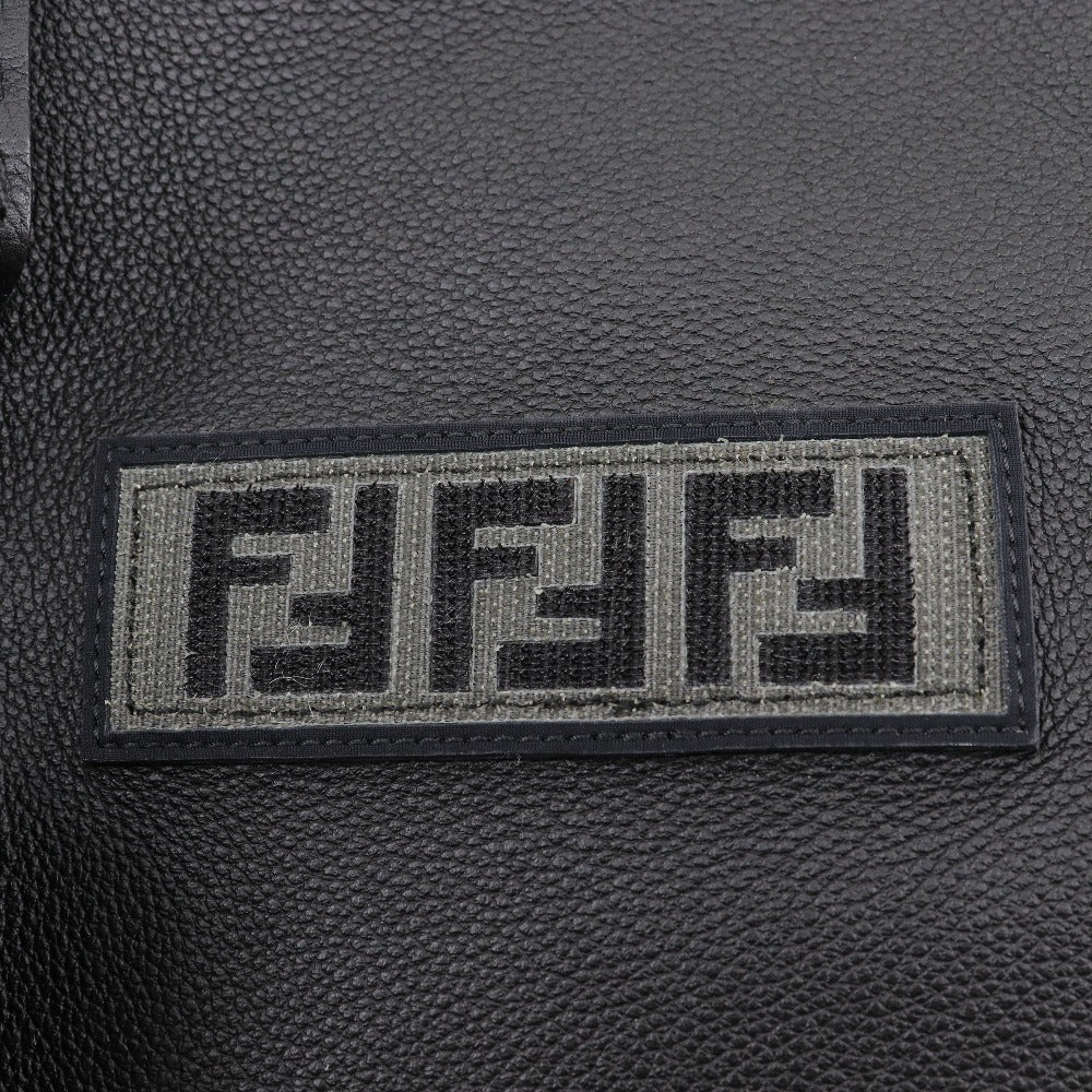 FENDI Backpack 7VZ070 Calfskin black 3WAYShoulder strike mens Used Authentic