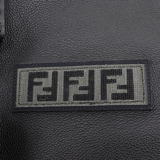 FENDI Backpack 7VZ070 Calfskin black 3WAYShoulder strike mens Used Authentic