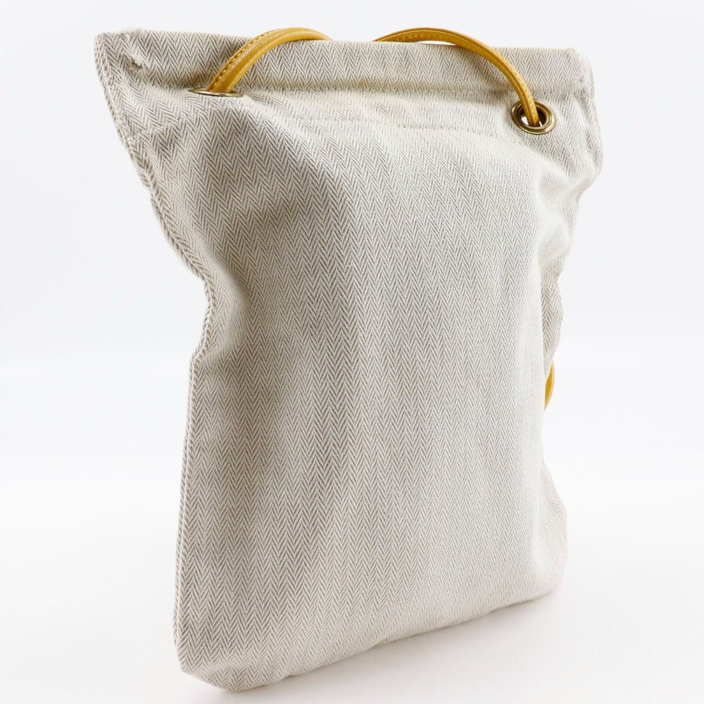HERMES Shoulder Bag Towal chevron natural Sac Aline 2PM Women Used Authentic