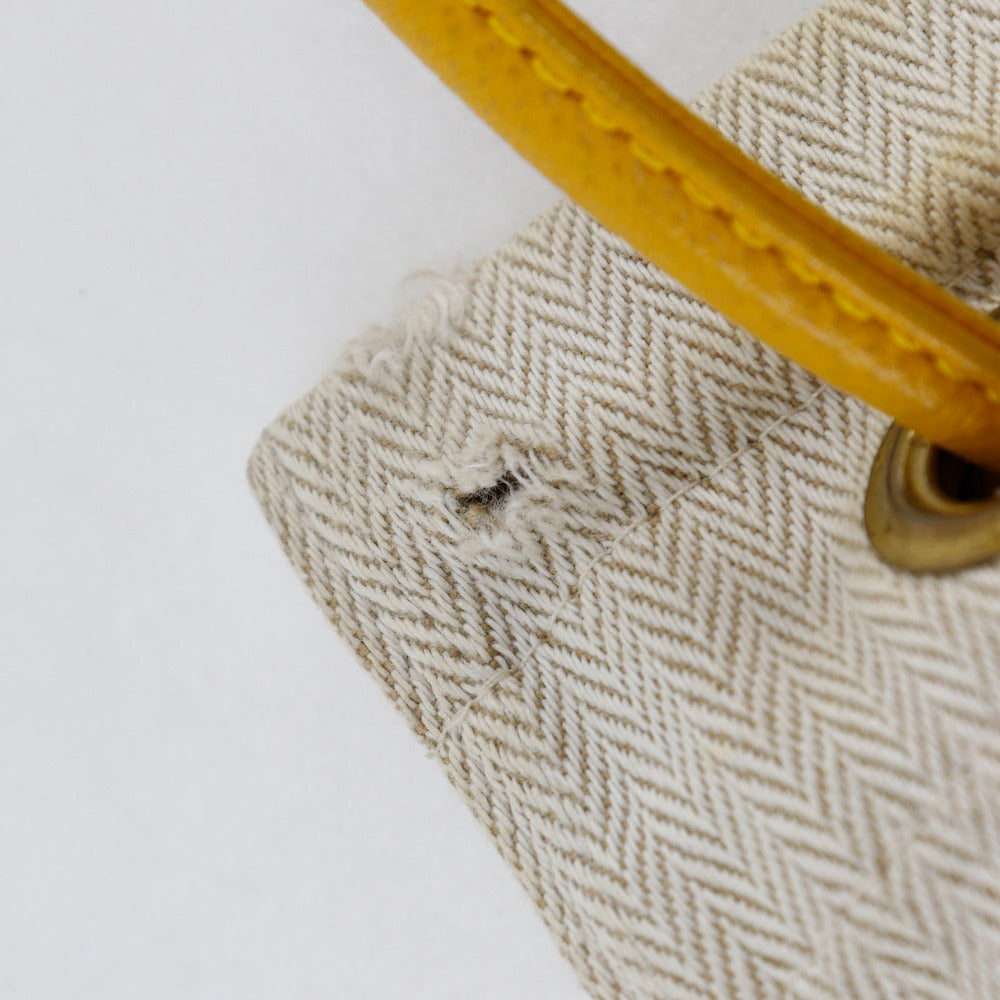 HERMES Shoulder Bag Towal chevron natural Sac Aline 2PM Women Used Authentic