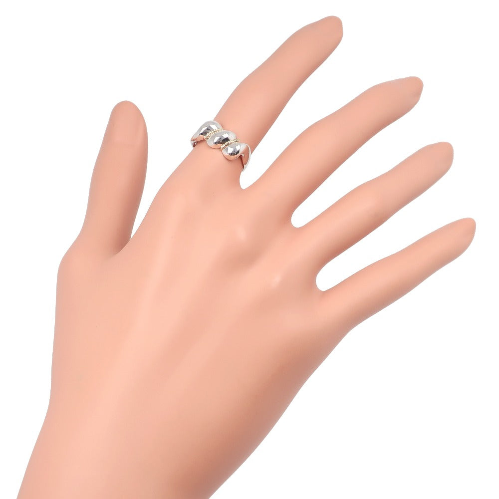TIFFANY&Co. Ring Silver925, K14 Yellow Gold Silver Candy Twist Women Used Authentic