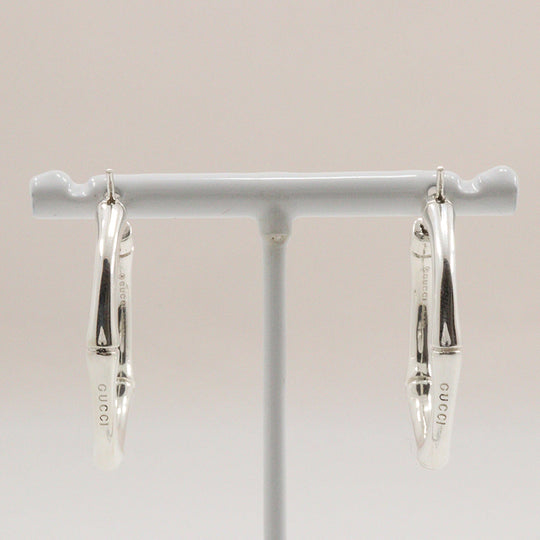GUCCI Pierce Silver925 Silver Bamboo Women Used Authentic