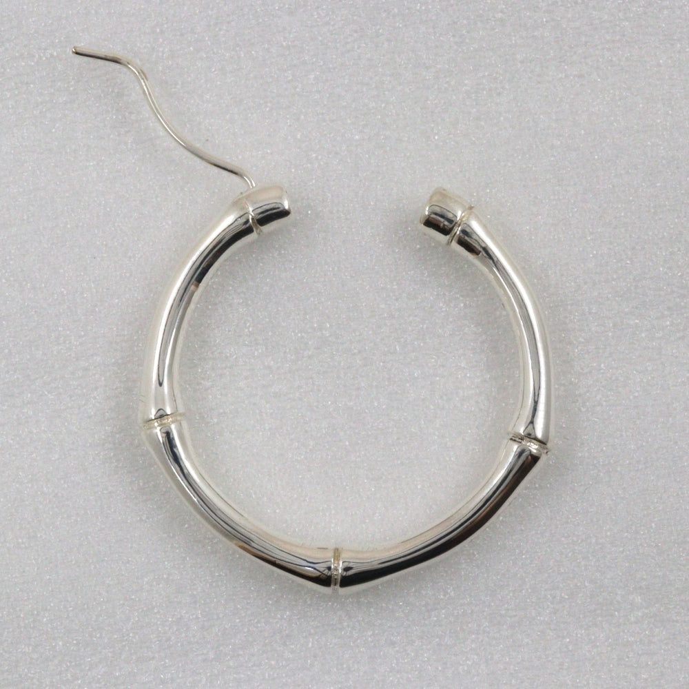 GUCCI Pierce Silver925 Silver Bamboo Women Used Authentic