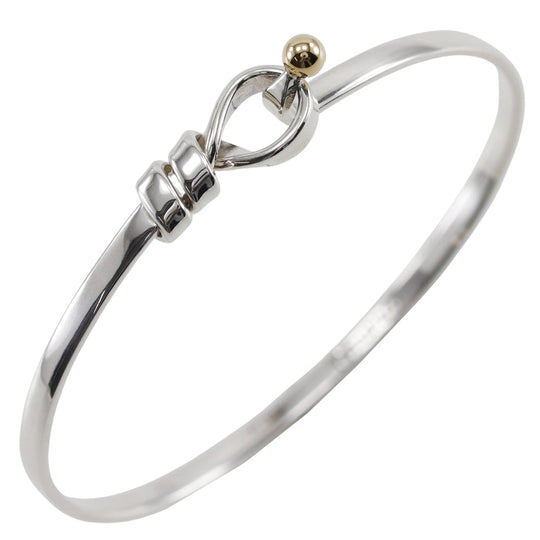 TIFFANY&Co. Bangle Silver925, K18 Yellow Gold Silver Hook & Eye Women Used Authentic