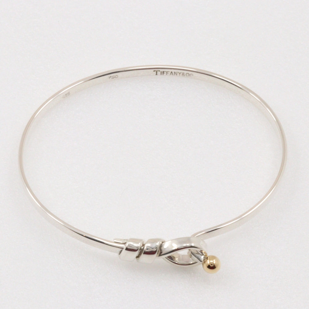 TIFFANY&Co. Bangle Silver925, K18 Yellow Gold Silver Hook & Eye Women Used Authentic