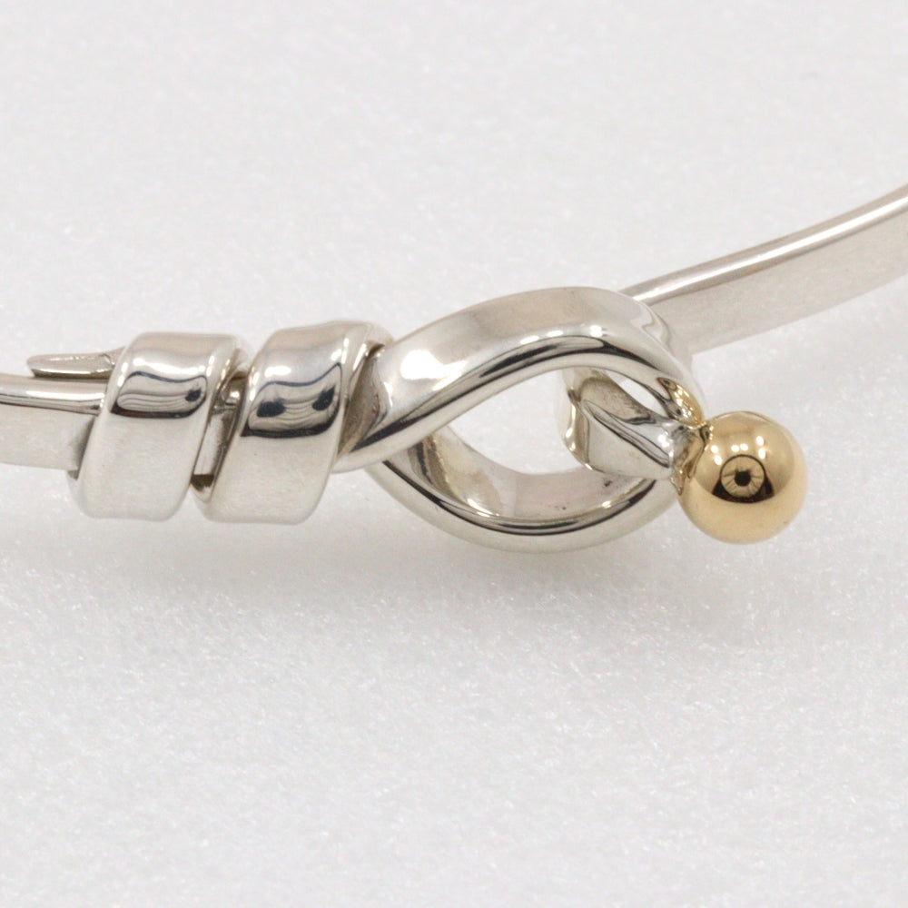 TIFFANY&Co. Bangle Silver925, K18 Yellow Gold Silver Hook & Eye Women Used Authentic