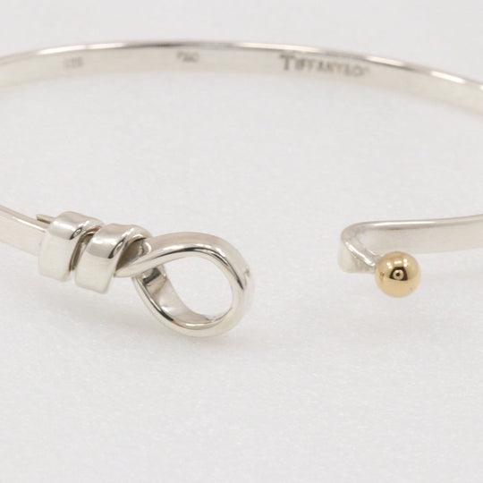 TIFFANY&Co. Bangle Silver925, K18 Yellow Gold Silver Hook & Eye Women Used Authentic