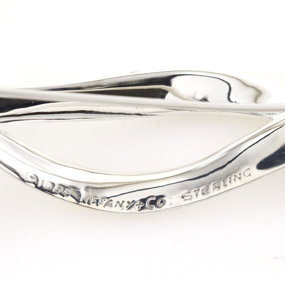 TIFFANY&Co. Brooch Silver925 Silver ribbon Women Used Authentic