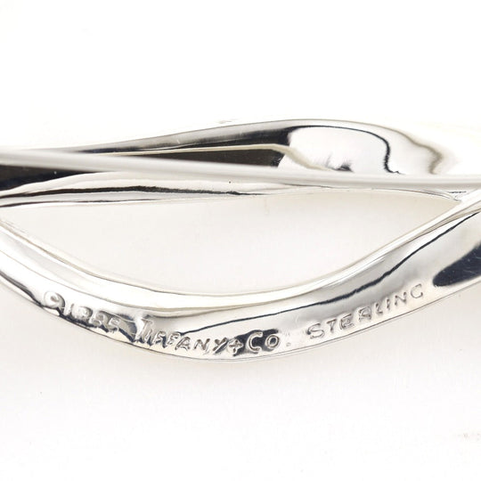 TIFFANY&Co. Brooch Silver925 Silver ribbon Women Used Authentic