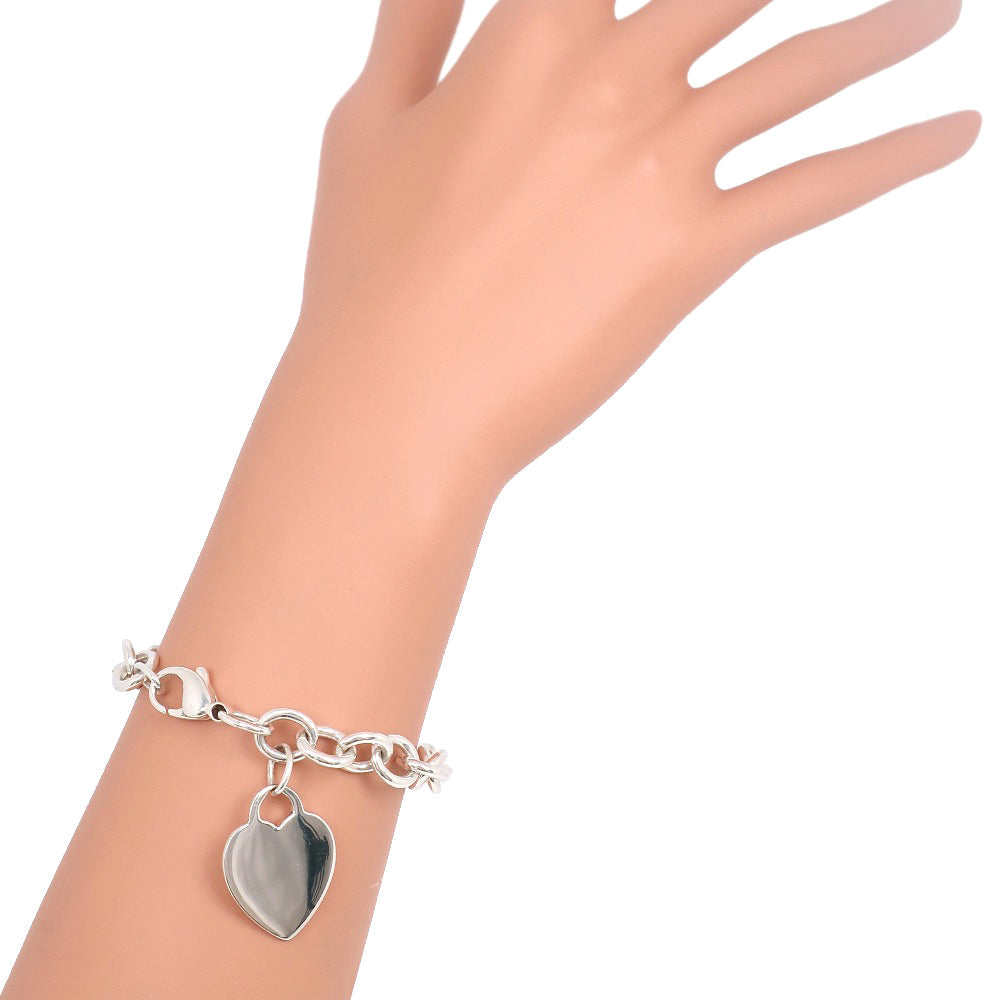 TIFFANY&Co. bracelet Silver925 Silver heart Return to TIFFANY & Co. Women Used Authentic