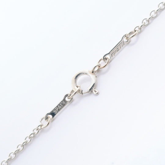 TIFFANY&Co. Necklace Silver925 Silver Elsa Peretti Open Heart Large Women Used Authentic