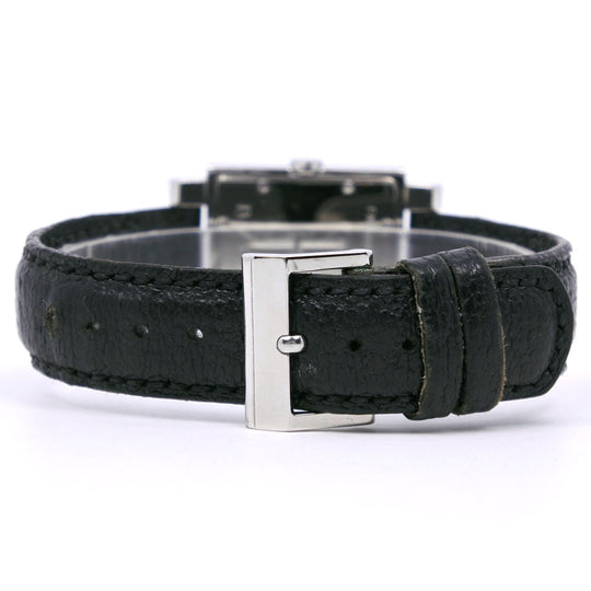 BVLGARI Watches Quartz SQ27SLD Stainless Steel , Leather black Quadlard black dial mens Used Authentic