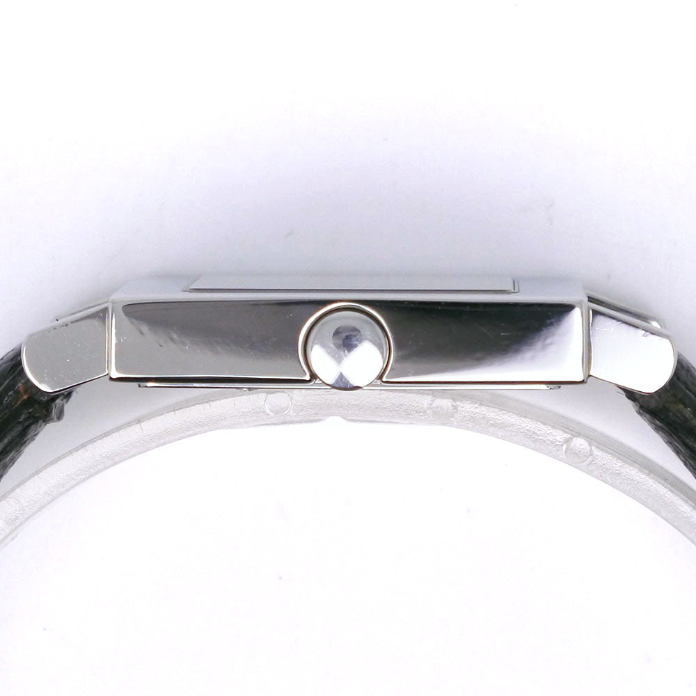 BVLGARI Watches Quartz SQ27SLD Stainless Steel , Leather black Quadlard black dial mens Used Authentic