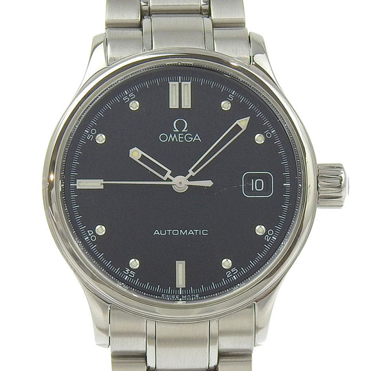 OMEGA Watches Mechanical Automatic 5203.5 Stainless Steel Silver Classic Date black dial mens Used Authentic