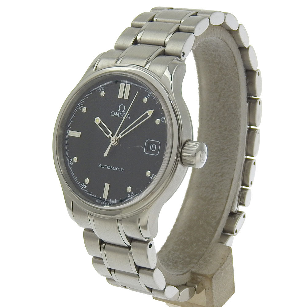 OMEGA Watches Mechanical Automatic 5203.5 Stainless Steel Silver Classic Date black dial mens Used Authentic