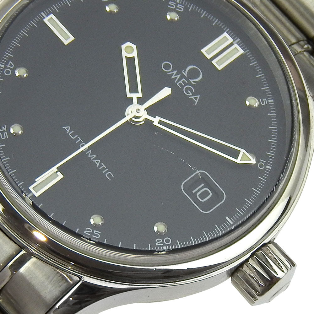 OMEGA Watches Mechanical Automatic 5203.5 Stainless Steel Silver Classic Date black dial mens Used Authentic