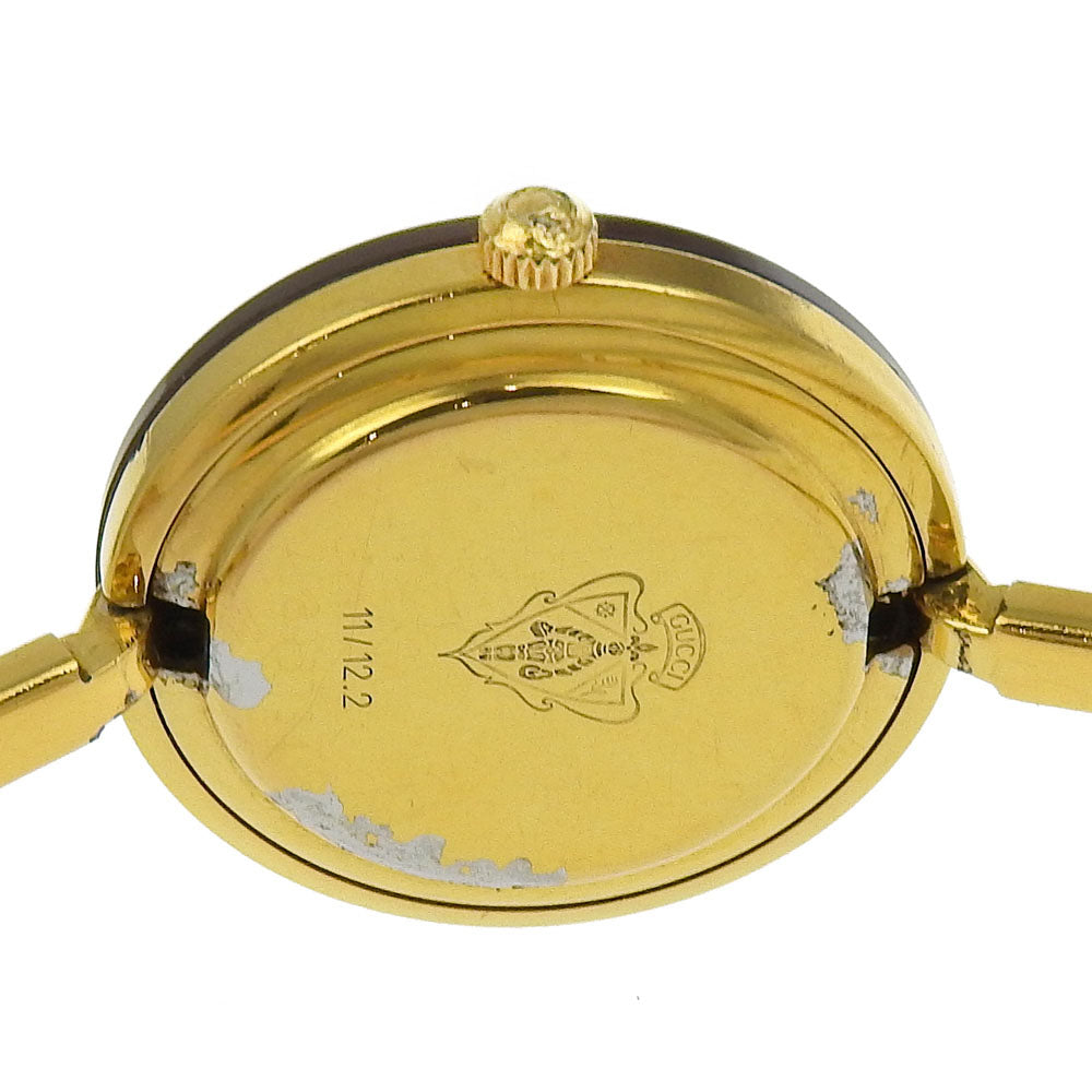 GUCCI Watches Quartz 11/12.2 Plated Gold gold Change bezel White dial Women Used Authentic
