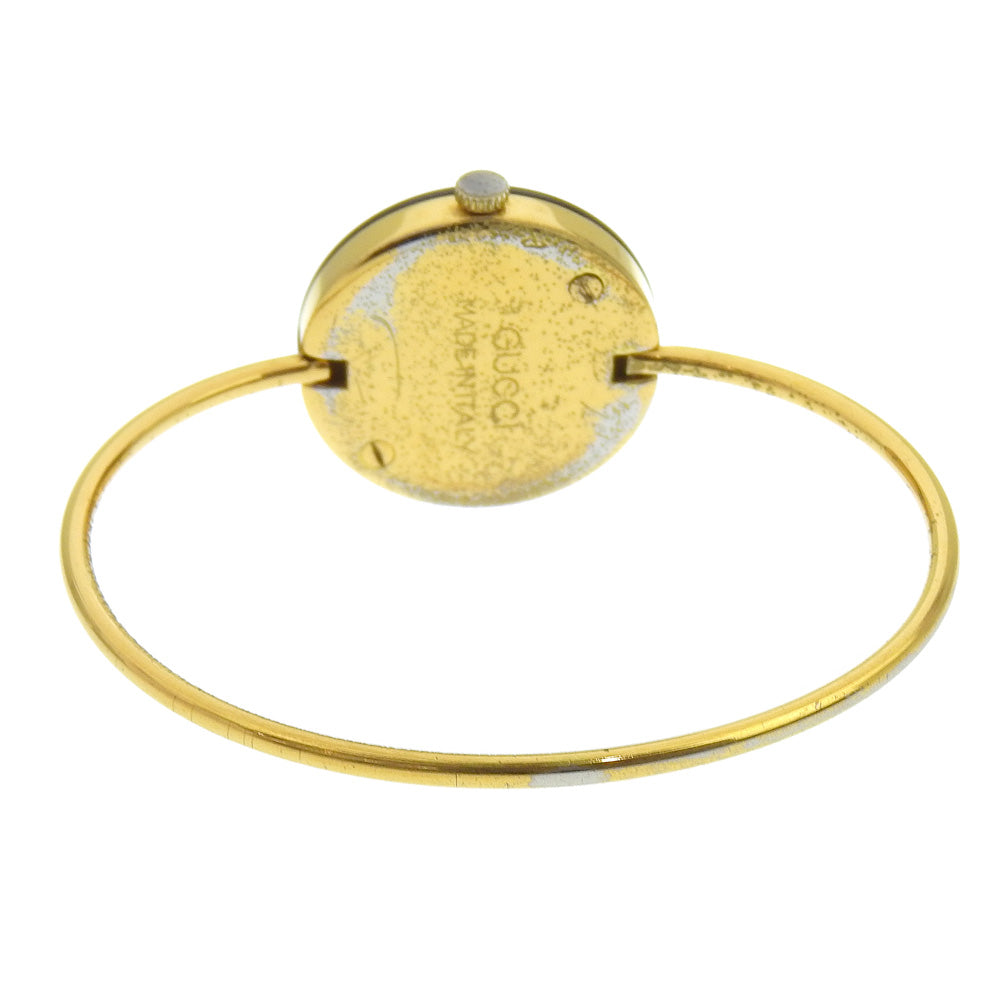 GUCCI Watches Quartz Plated Gold gold Change bezel White dial Women Used Authentic