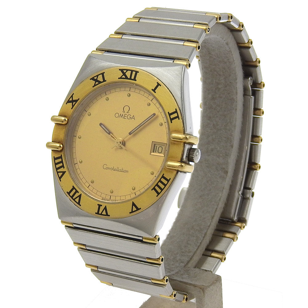 OMEGA Watches Quartz Stainless Steel , YG Silver Constellation gold dial mens Used Authentic