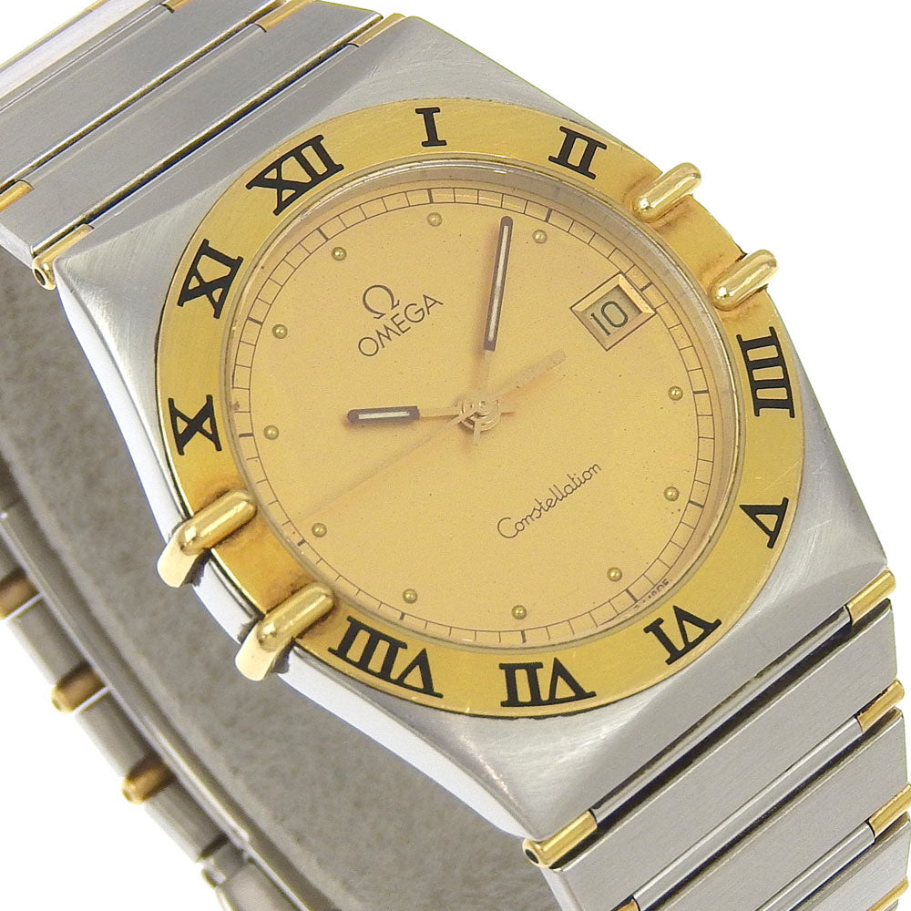 OMEGA Watches Quartz Stainless Steel , YG Silver Constellation gold dial mens Used Authentic