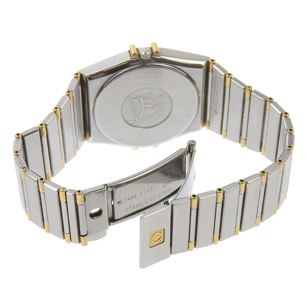OMEGA Watches Quartz Stainless Steel , YG Silver Constellation gold dial mens Used Authentic