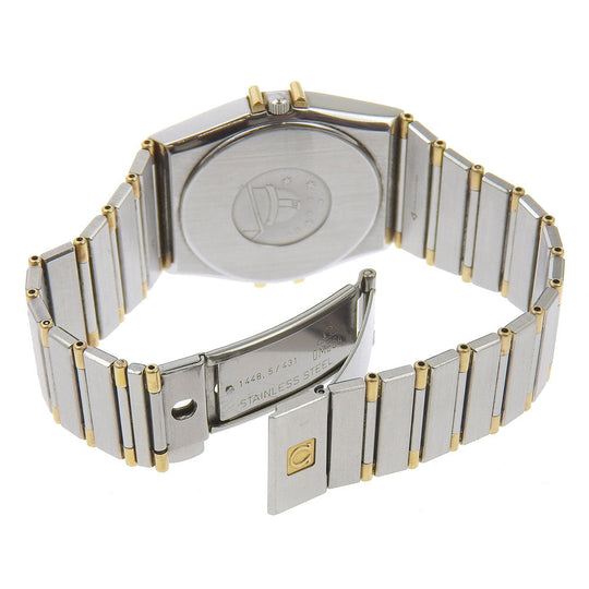 OMEGA Watches Quartz Stainless Steel , YG Silver Constellation gold dial mens Used Authentic
