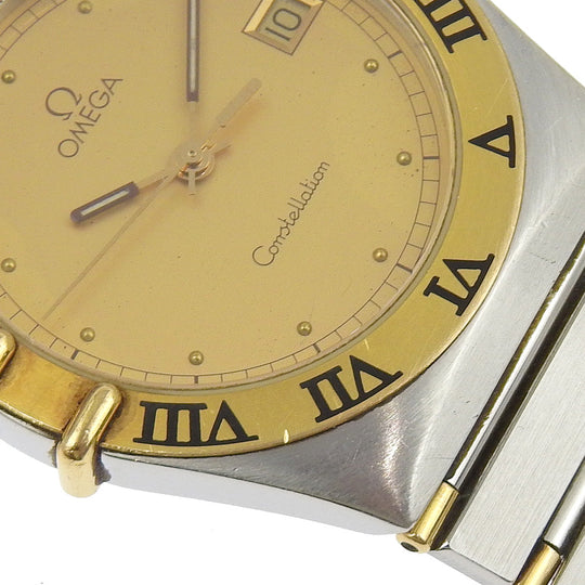 OMEGA Watches Quartz Stainless Steel , YG Silver Constellation gold dial mens Used Authentic
