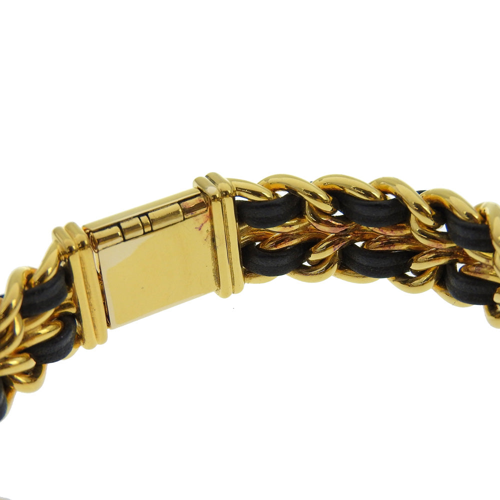 CHANEL Watches Quartz H0001 Plated Gold, embossed leather black Premiere L black dial